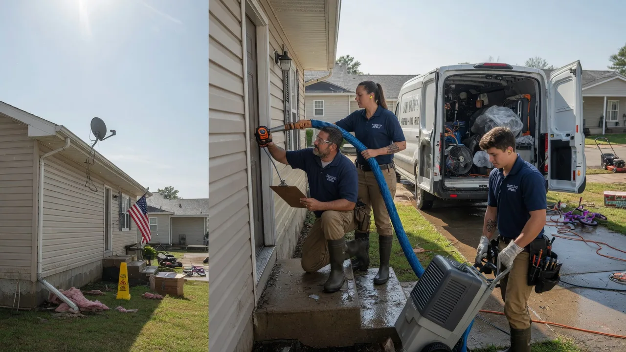 Ceiling Water Damage Restoration in Lewisville, OH near me